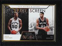 Split Screen - David Robinson, Tim Duncan #/11