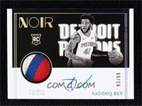 Rookie Patch Autographs Black & White - Saddiq Bey #/99