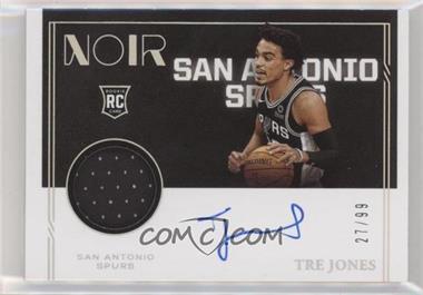 2020-21 Panini Noir - [Base] #368 - Rookie Patch Autographs Color - Tre Jones /99