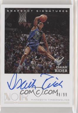 2020-21 Panini Noir - Snapshot Signatures #SNA-IRI - Isaiah Rider /99