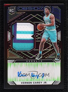 2020-21 Panini Obsidian - [Base] - Electric Etch Green #219 - Rookie Jersey Autographs - Vernon Carey Jr. /25