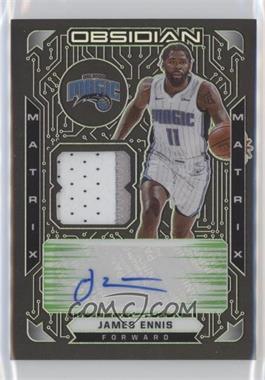 2020-21 Panini Obsidian - Matrix Material Autographs - Electric Etch Green #MM-JEN - James Ennis III /25