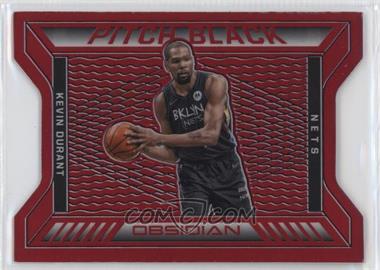 2020-21 Panini Obsidian - Pitch Black - Electric Etch Red Flood #8 - Kevin Durant