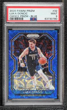 2020-21 Panini Prizm - [Base] - Choice Blue Prizm #32 - Luka Doncic /49 [PSA 9 MINT]