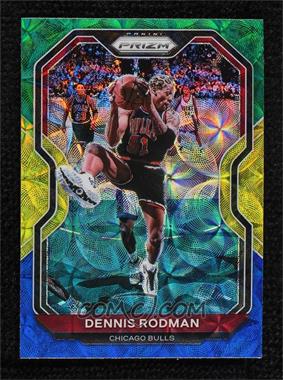 2020-21 Panini Prizm - [Base] - Choice Blue Yellow & Green Prizm #166 - Dennis Rodman