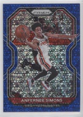 2020-21 Panini Prizm - [Base] - Fast Break Blue Prizm #24 - Anfernee Simons /175