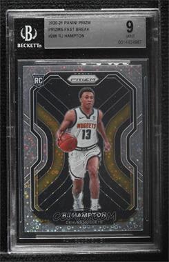 2020-21 Panini Prizm - [Base] - Fast Break Prizm #286 - RJ Hampton [BGS 9 MINT]