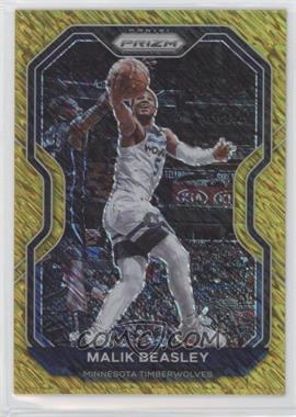 2020-21 Panini Prizm - [Base] - Gold Shimmer Prizm #102 - Malik Beasley /10