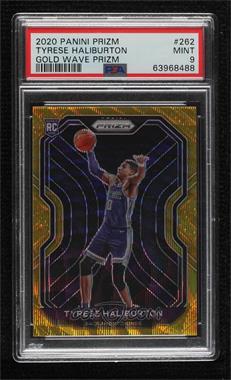 2020-21 Panini Prizm - [Base] - Gold Wave Prizm #262 - Tyrese Haliburton [PSA 9 MINT]