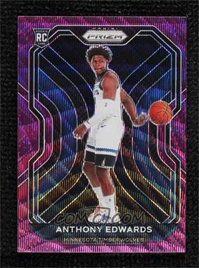 2020-21 Panini Prizm - [Base] - Purple Wave Prizm #258 - Anthony Edwards