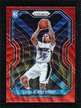 2020-21 Panini Prizm - [Base] - Ruby Wave Prizm #292 - Cole Anthony