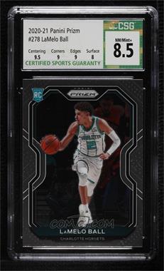 2020-21 Panini Prizm - [Base] #278.1 - LaMelo Ball [CSG 8.5 NM/Mint+]