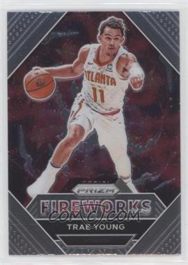 2020-21 Panini Prizm - Fireworks #28 - Trae Young