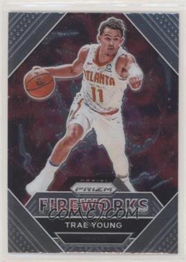 2020-21 Panini Prizm - Fireworks #28 - Trae Young
