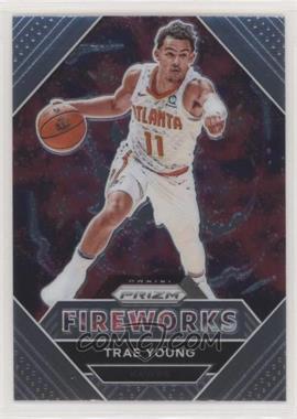 2020-21 Panini Prizm - Fireworks #28 - Trae Young