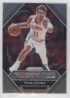 2020-21 Panini Prizm - Fireworks #28 - Trae Young