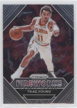 2020-21 Panini Prizm - Fireworks #28 - Trae Young