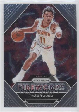 2020-21 Panini Prizm - Fireworks #28 - Trae Young