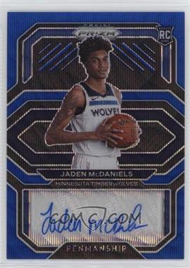 2020-21 Panini Prizm - Rookie Penmanship - Blue Wave Prizm #RP-JMD - Jaden McDaniels