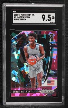 2020-21 Panini Prizm Draft Picks - [Base] - Pink Ice Prizm #2 - James Wiseman [SGC 9.5 Mint+]