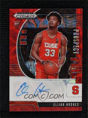 2020-21 Panini Prizm Draft Picks - Prospect Autographs - Choice Red Prizm #PA-EH - Elijah Hughes /88