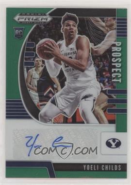 2020-21 Panini Prizm Draft Picks - Prospect Autographs - Green Prizm #PA-YO - Yoeli Childs