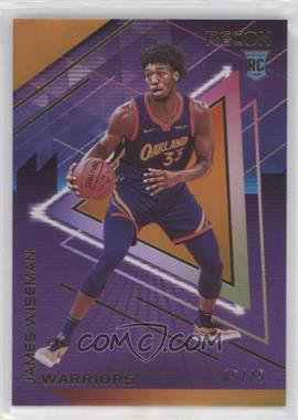 2020-21 Panini Recon - [Base] - 1st Off the Line Holo Orange #25 - James Wiseman /25