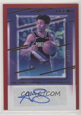 2020-21 Panini Recon - Recon Signatures - Red #RS-ANF - Anfernee Simons /99