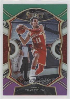 2020-21 Panini Select - [Base] - Green White Purple Prizm #2 - Concourse - Trae Young