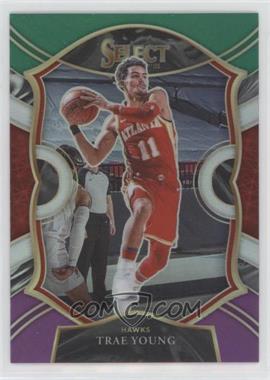 2020-21 Panini Select - [Base] - Green White Purple Prizm #2 - Concourse - Trae Young