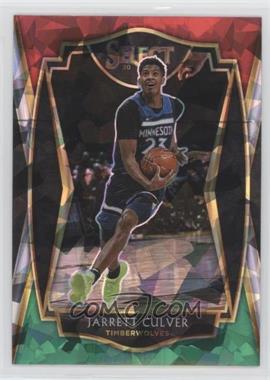 2020-21 Panini Select - [Base] - Red White Green Cracked Ice Prizm #136 - Premier Level - Jarrett Culver