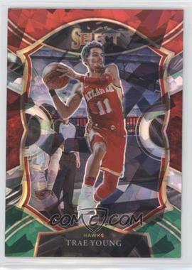2020-21 Panini Select - [Base] - Red White Green Cracked Ice Prizm #2 - Concourse - Trae Young
