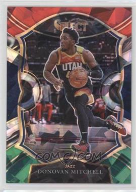 2020-21 Panini Select - [Base] - Red White Green Cracked Ice Prizm #27 - Concourse - Donovan Mitchell