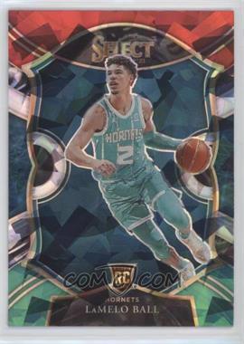 2020-21 Panini Select - [Base] - Red White Green Cracked Ice Prizm #63 - Concourse - LaMelo Ball