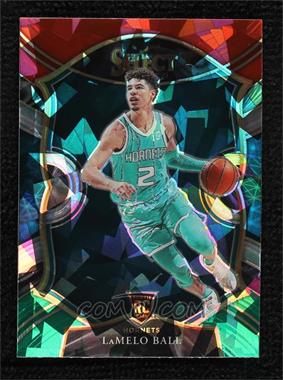 2020-21 Panini Select - [Base] - Red White Green Cracked Ice Prizm #63 - Concourse - LaMelo Ball