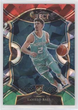 2020-21 Panini Select - [Base] - Red White Green Cracked Ice Prizm #63 - Concourse - LaMelo Ball