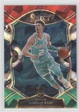 2020-21 Panini Select - [Base] - Red White Green Cracked Ice Prizm #63 - Concourse - LaMelo Ball