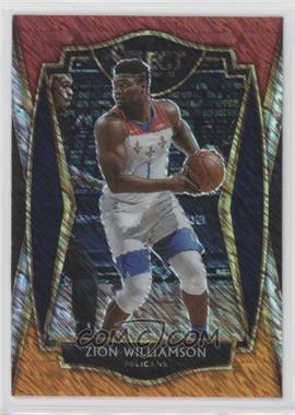 2020-21 Panini Select - [Base] - Red White Orange Shimmer Prizm #126 - Premier Level - Zion Williamson