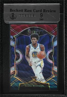 2020-21 Panini Select - [Base] - Tri-Color Prizm #62 - Concourse - James Wiseman [BRCR 9]