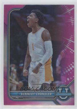 2021-22 Bowman University - [Base] - Pink Refractor #96 - Kennedy Chandler