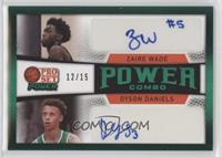 Zaire Wade, Dyson Daniels #/15