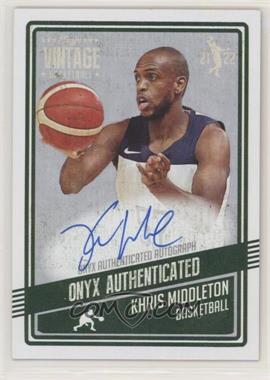 2021-22 Onyx Vintage - [Base] - Autographs #VAKH - Khris Middleton