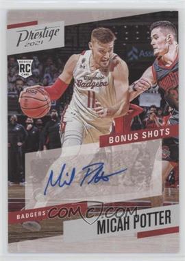 2021-22 Panini Chronicles Draft Picks - Prestige Bonus Shots Signatures #PBMPO - Micah Potter