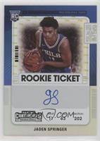 Rookie Ticket  - Jaden Springer