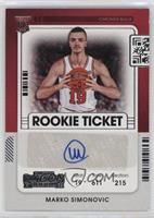 Rookie Ticket - Marko Simonovic