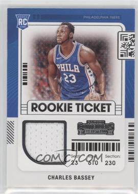 2021-22 Panini Contenders - Rookie Ticket Swatches #RTS-CBA - Charles Bassey