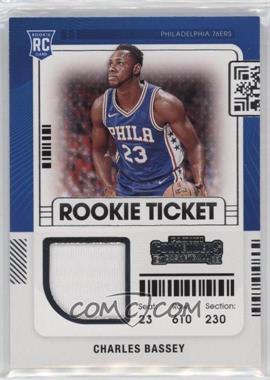 2021-22 Panini Contenders - Rookie Ticket Swatches #RTS-CBA - Charles Bassey