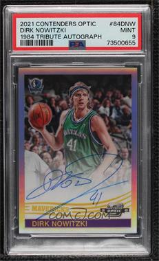 2021-22 Panini Contenders Optic - 1984 Tribute Autographs #84-DNW - Dirk Nowitzki [PSA 9 MINT]