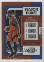 Season Ticket - Pascal Siakam #/99