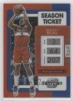 Season Ticket - Bradley Beal #/99